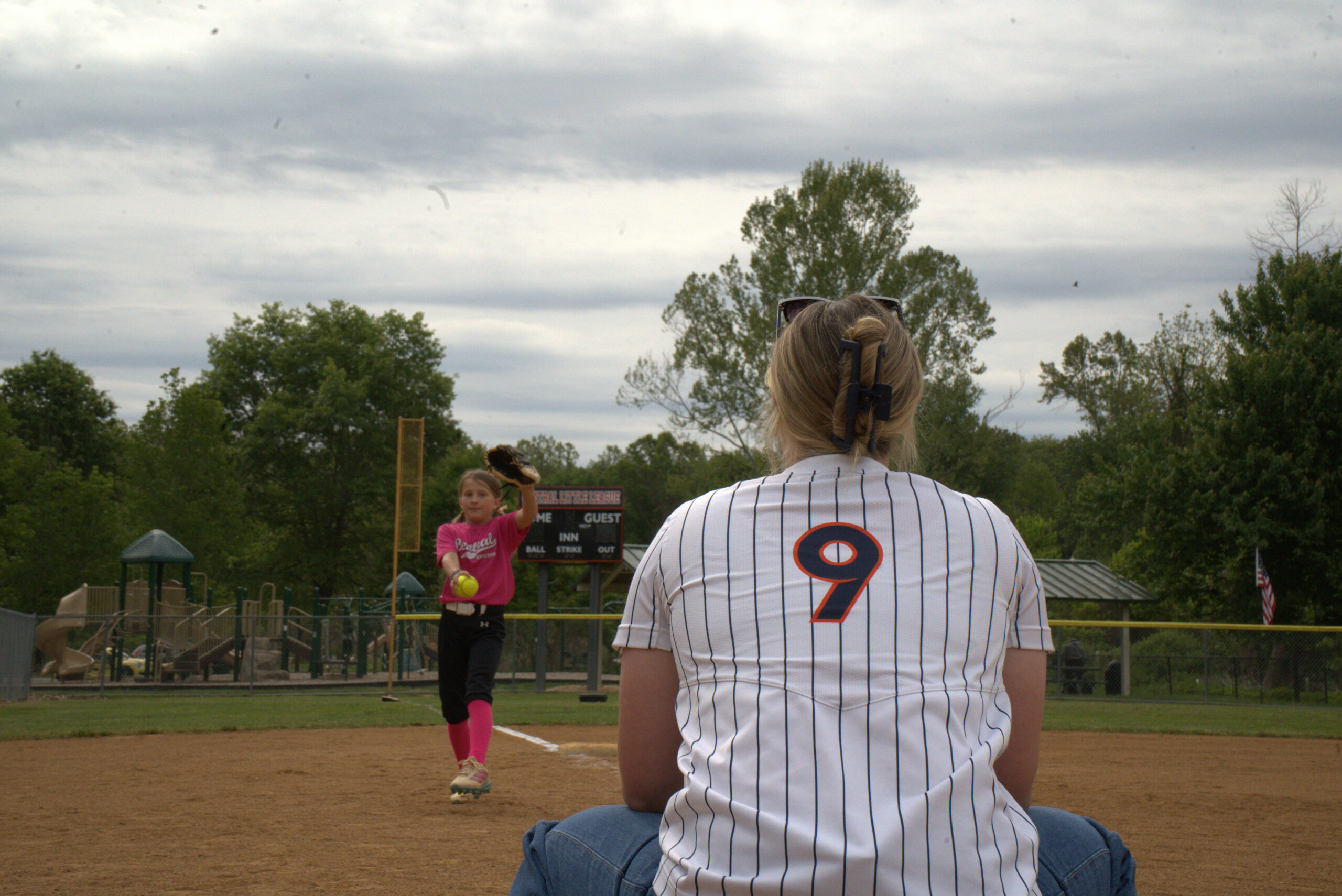 The UVA Softball team met, autographed, and coached young players at Azalea Park this Spring. They also unveiled the Scoreboard funded by Year 2 of Champions of the Community Program, recommended by UVA player Jade Hylton.